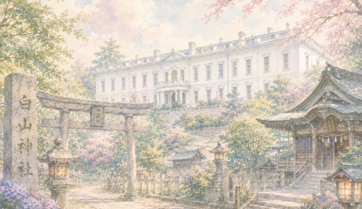 【わたしの夢日記⑤】白山神社のそばで同じ男性に出会う｜遠くの洋館と朝の光の夢